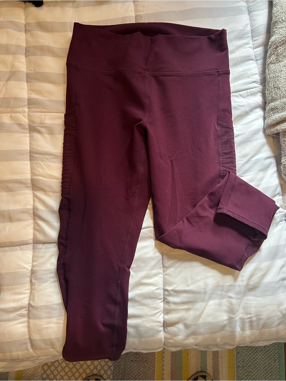 Fabletics Deep Burgundy High-Rise Leggings